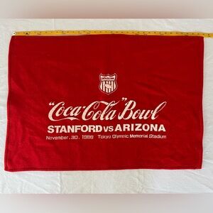 Vintage 1986 Stanford Vs Arizona Coca-Cola Bowl Wool Stadium rally towel